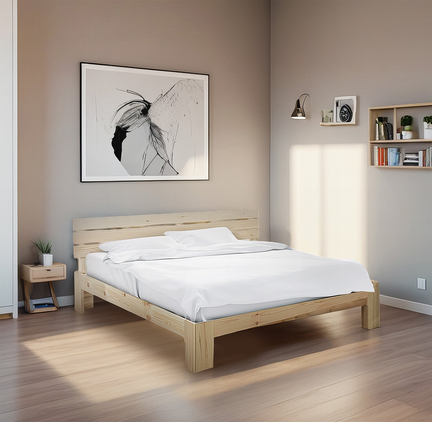 מיטה וחצי סילו טבעי 120*190