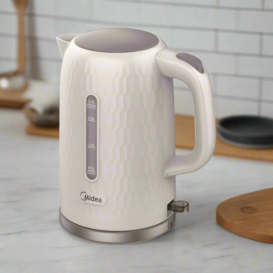 קומקום 1.7 ליטר לבן דגם MK-17D19A2 של מידאה