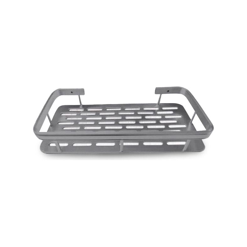 מדף רשת אלומניום מלבני אפור בהדבקה