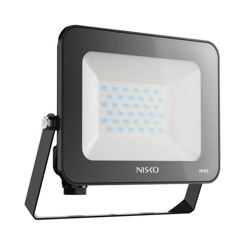 פנס הצפה שחור COLOR EAGLE 30W IP65 אור כחול