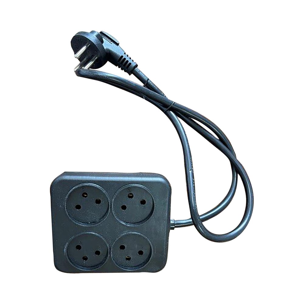 רב שקע ש' מרובע 4ש'+כבל כ1מ'