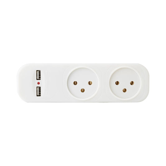 מפצל 2 שקעים+2 - USB3.1A