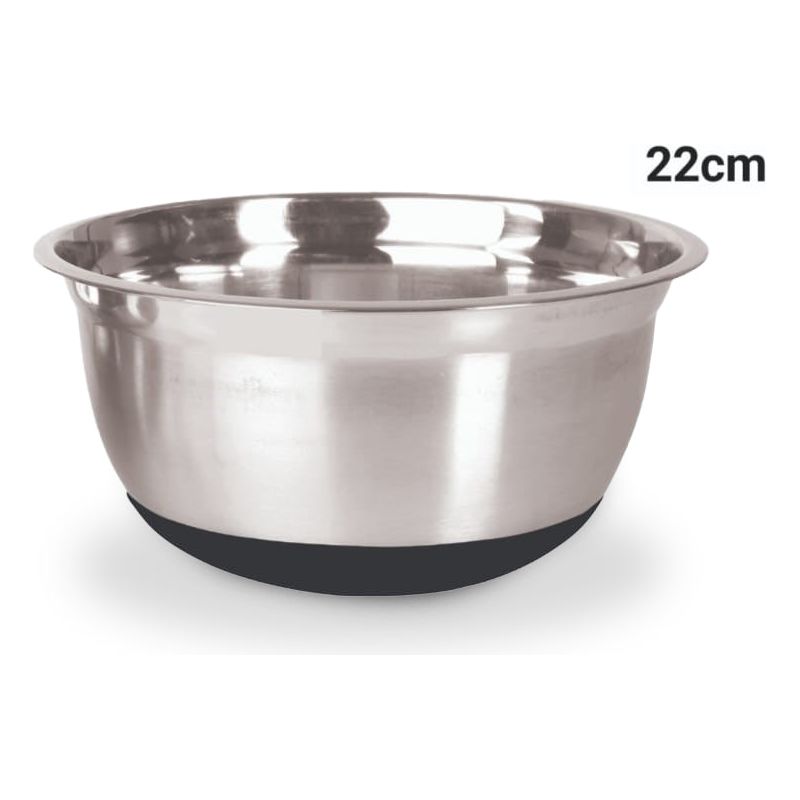 קערה נירוסטה סיליקון 22 קוטר