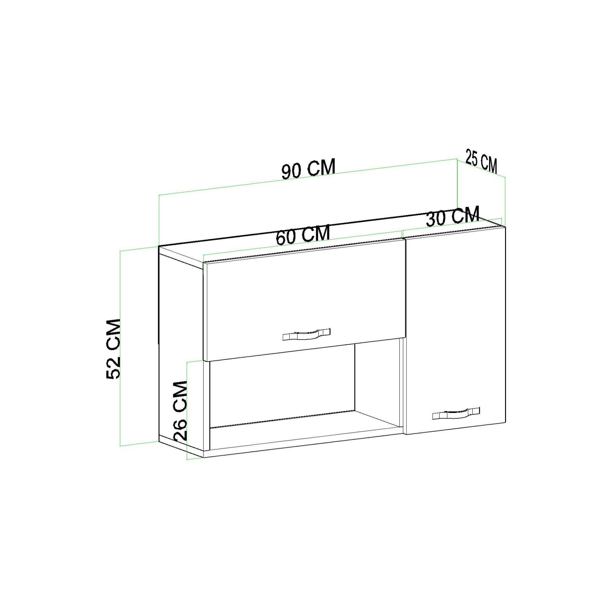 ארונית תליה עם קלפה דגם עדן דגם 6021