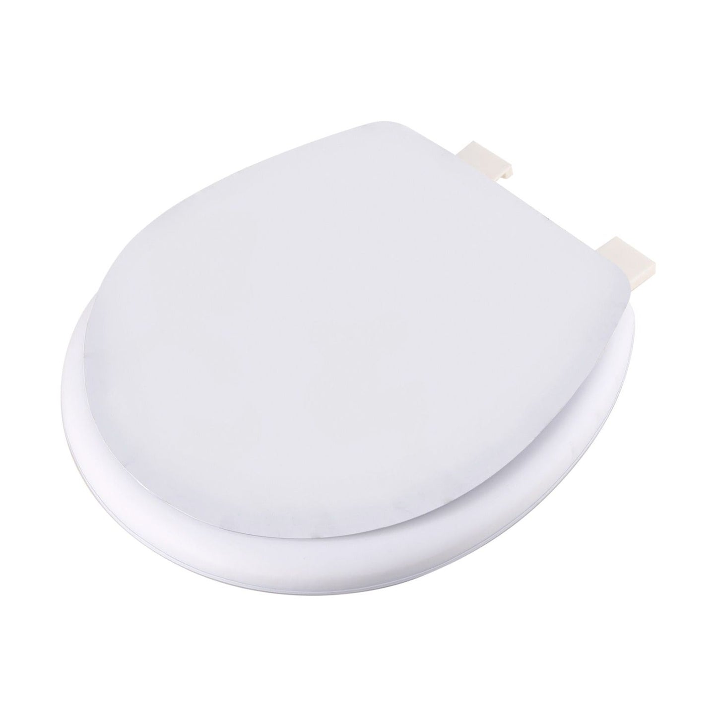 מושב אסלה מרופד לבן