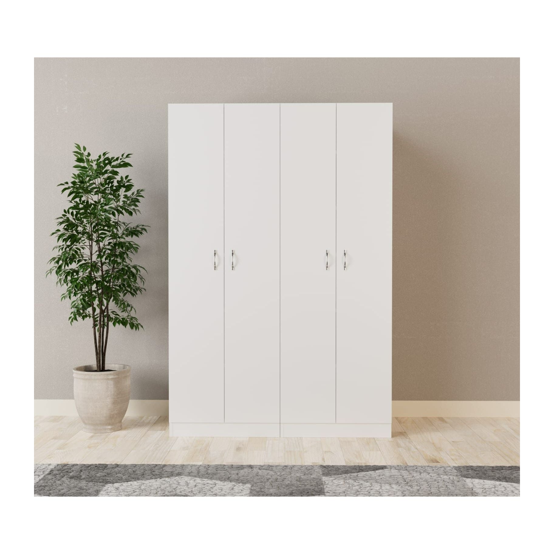 ארון 4 דלתות דגם גלעד צבע לבן 6107.2G