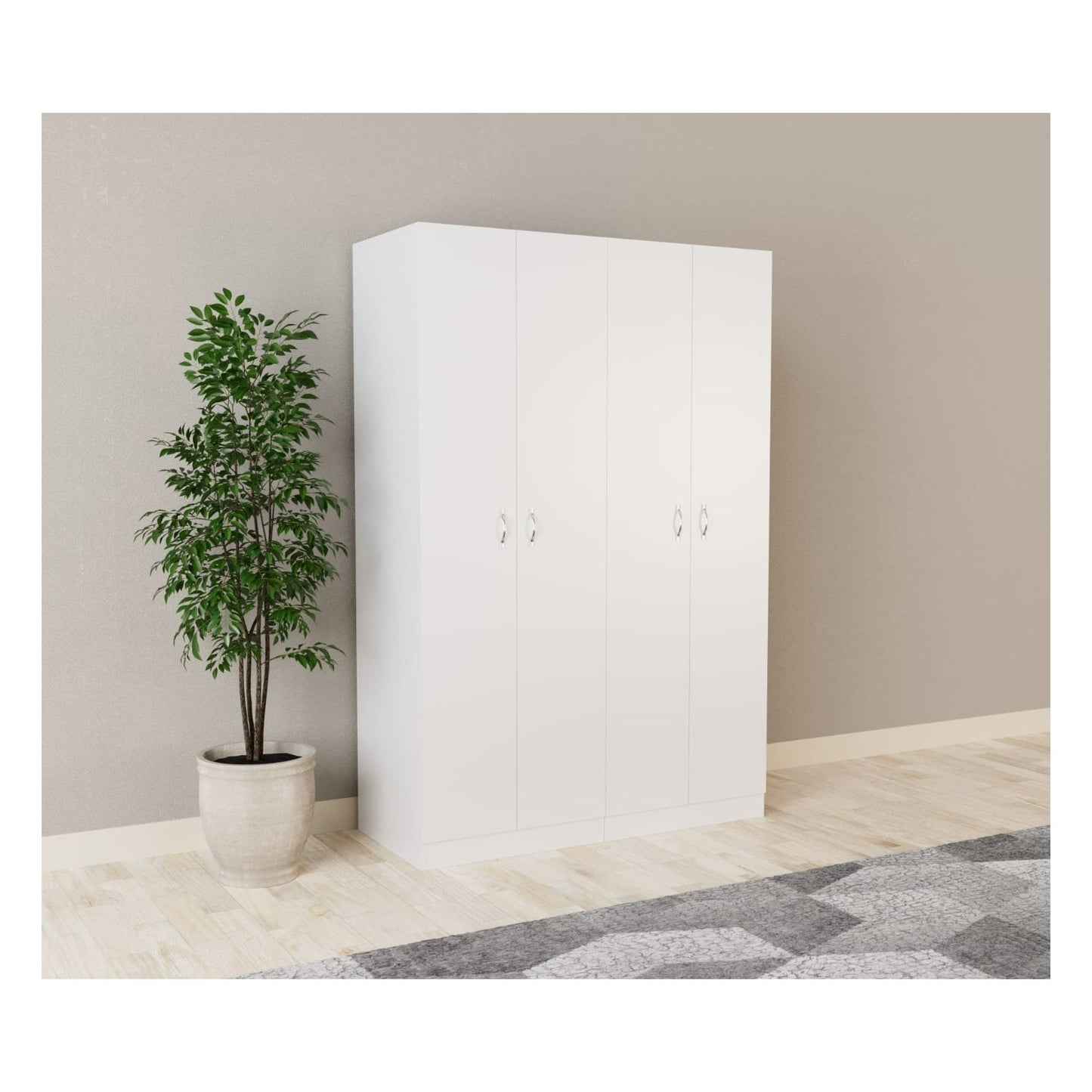 ארון 4 דלתות דגם גלעד צבע לבן 6107.2G