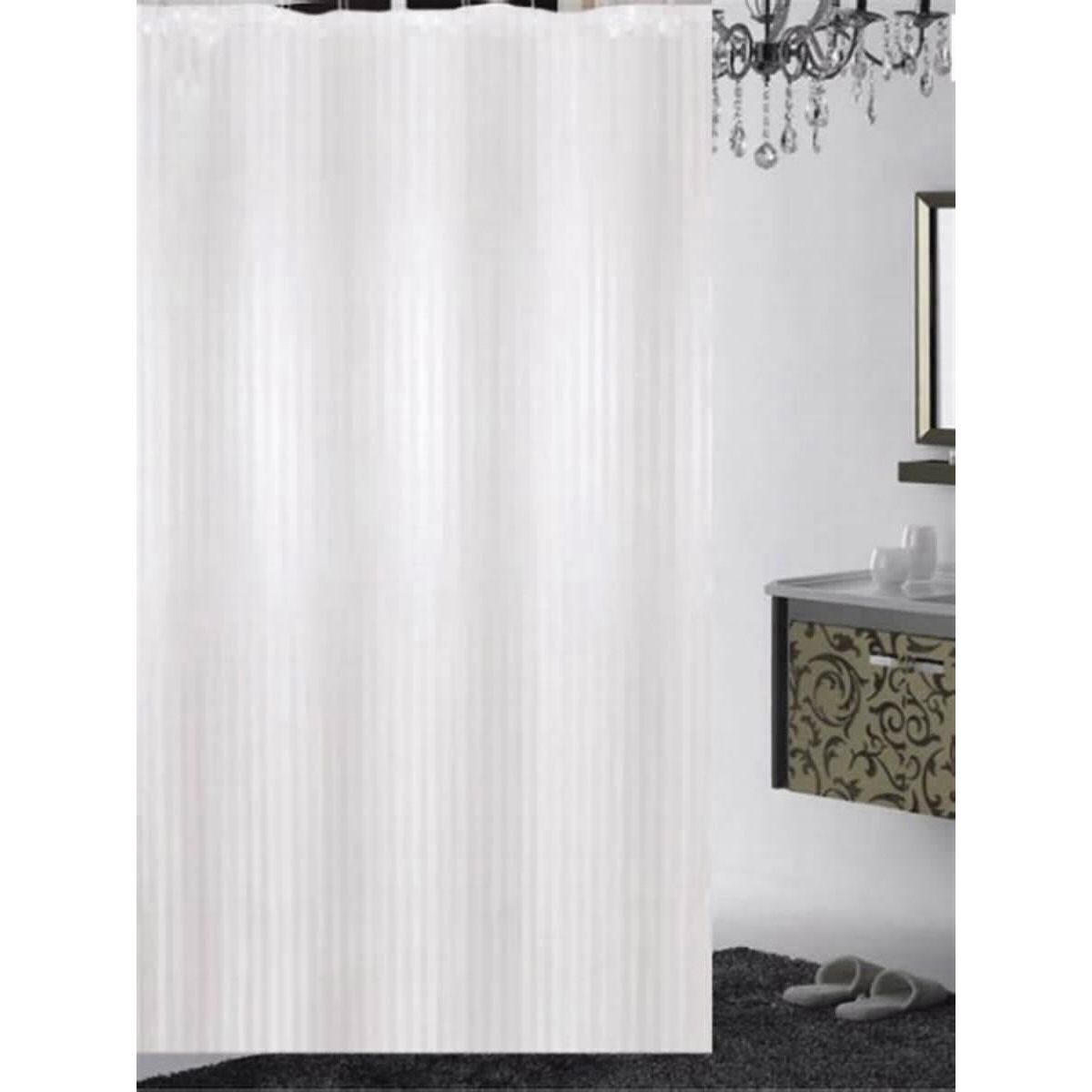 וילון אמבט סאטן פסים 240*180 ס"מ