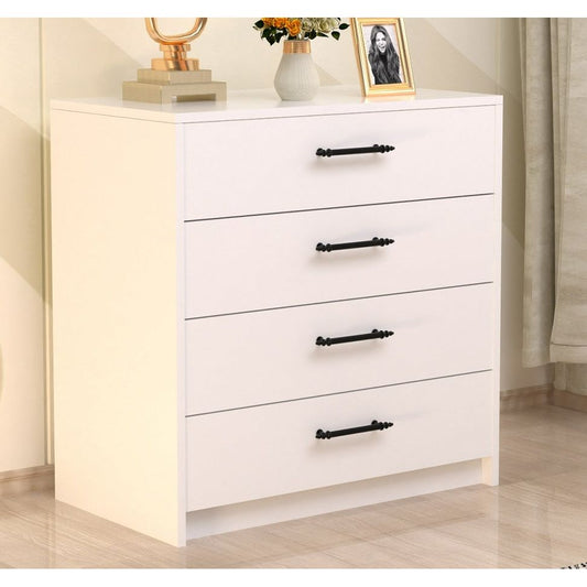 שידת מגירות מעוצבת דגם יולי 6080 - צבע לבן