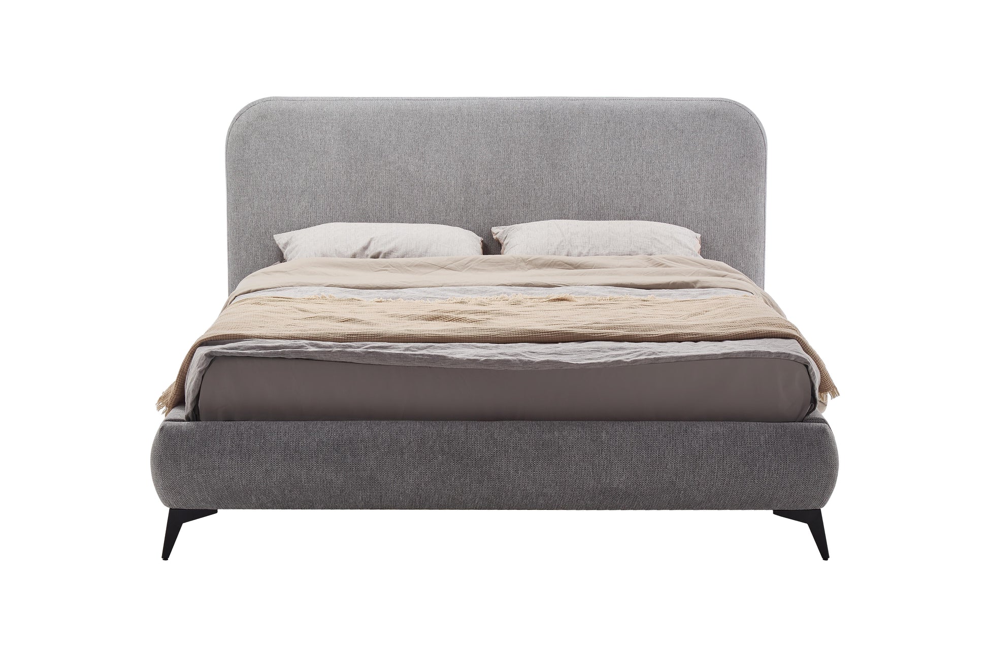 מיטה רונדו 160*200 אפור בהיר