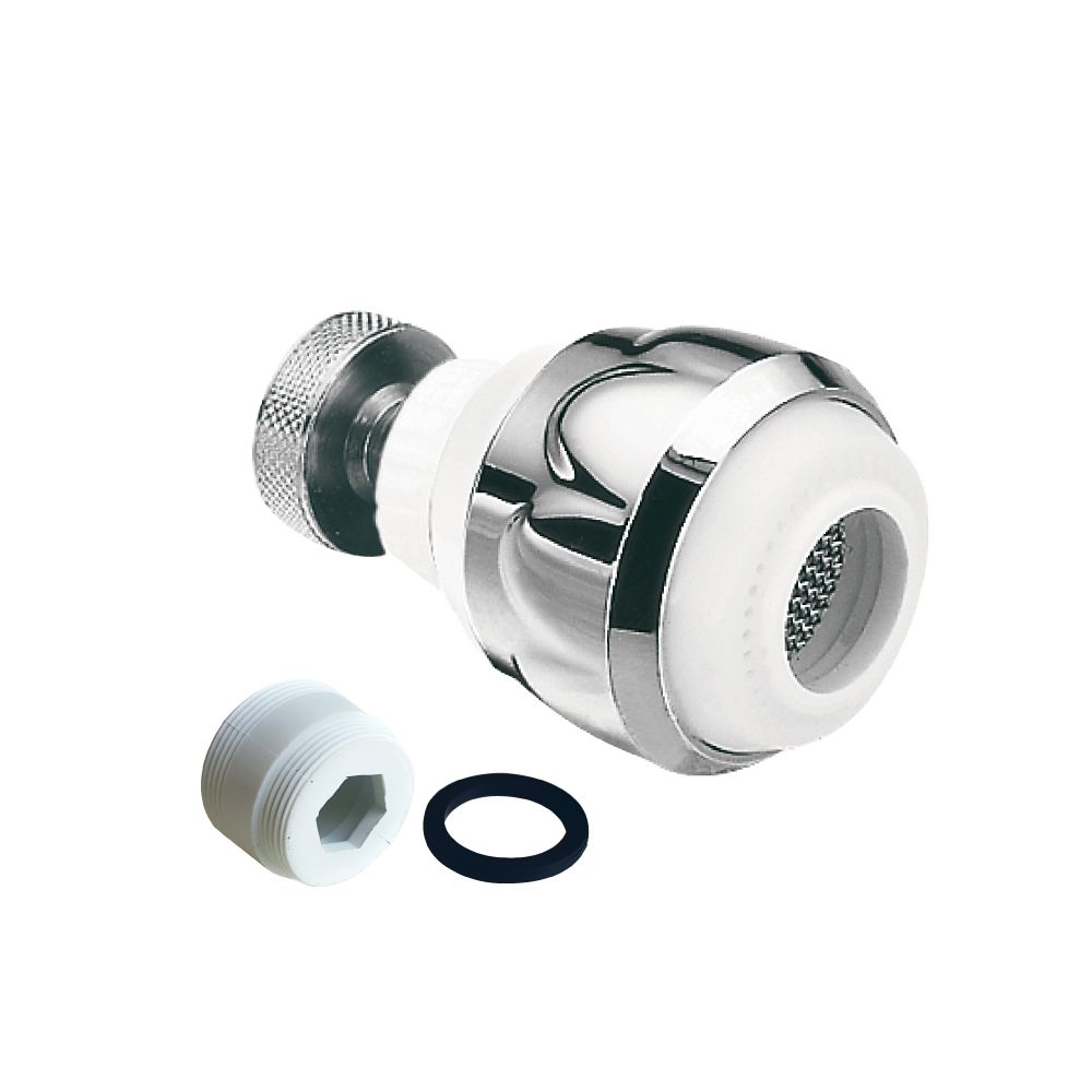 מעדן זרימה דו מצבי קצר לבן