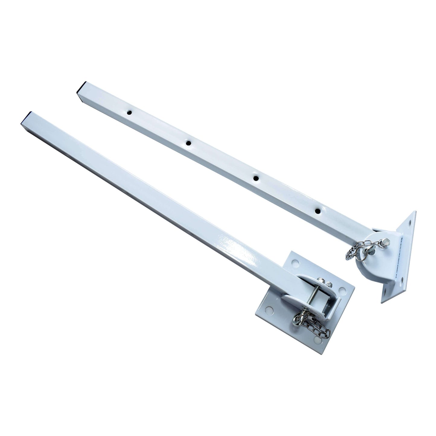 מוט כביסה מתקפל ומתכוונן לבן (זוג)