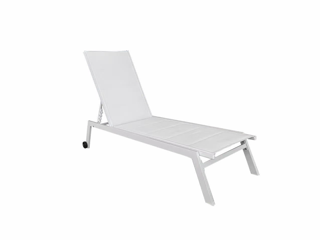 מיטת שיזוף אלומיניום דור לבן