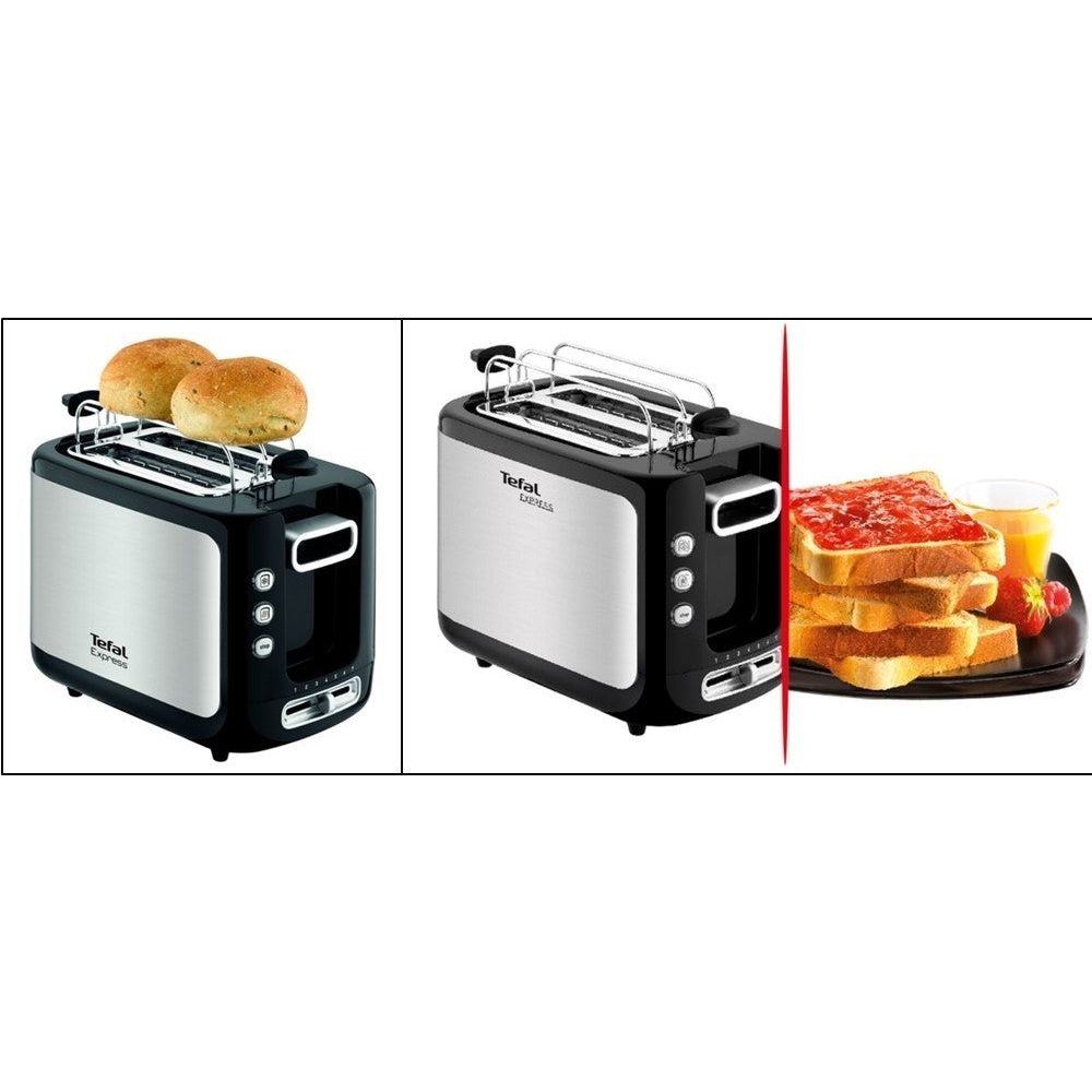 מצנם 2 פרוסות 850W כסוף שחור דגם TT365027 של טפאל