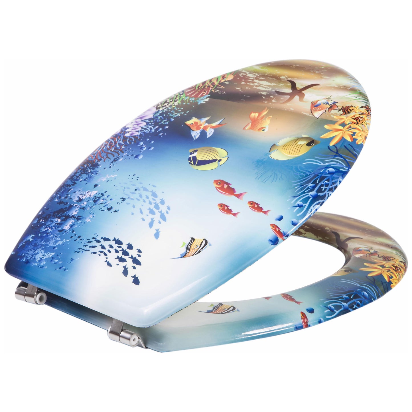 מושב אסלה MDF דגים