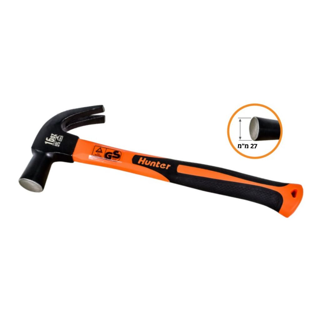 פטיש טפסן מקצועי ידית פיברגלס