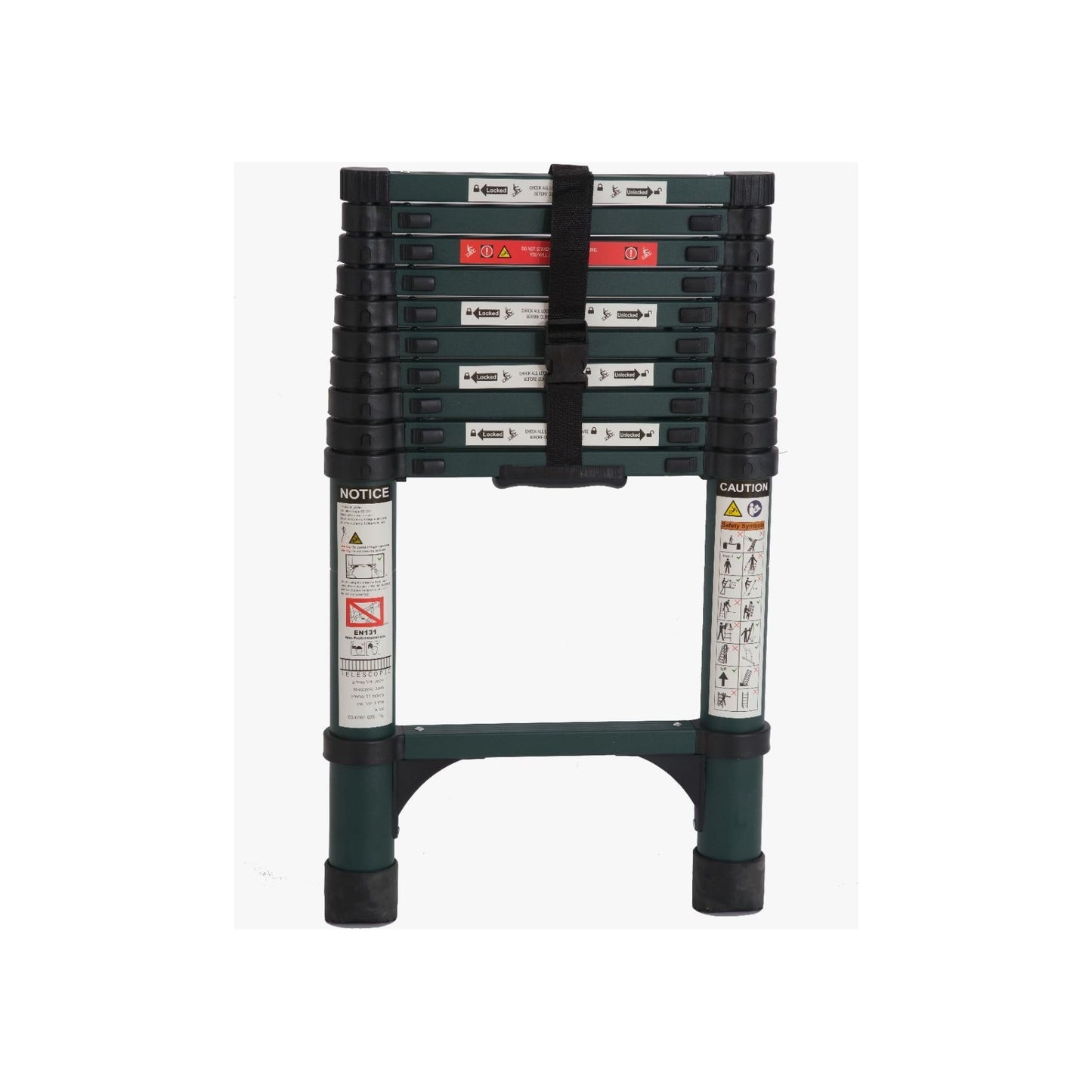 סולם ARMY פרימיום טלסקופי כפול – 5.6 מטר – מותג TELESCOPIC