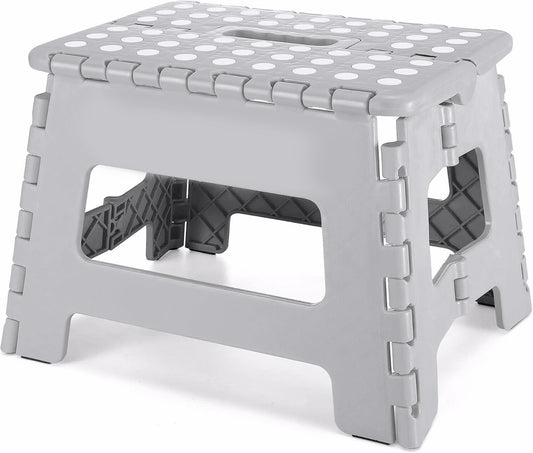 שרפרף מתקפל אפור גובה 22