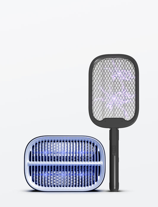 קטלן חרקים ומחבט יתושים 2 ב-1 נטען TYPE-C דגם 6509 של SYENERGY