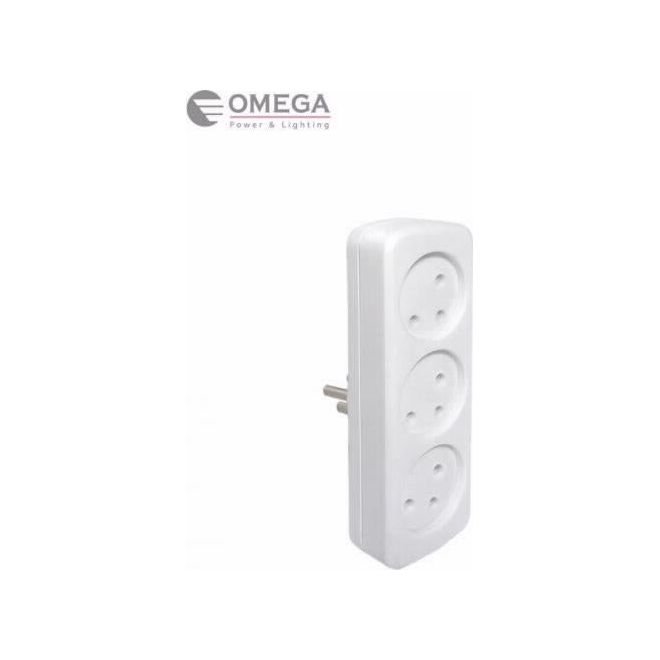 מפצל 3 שקעים אנכי T3