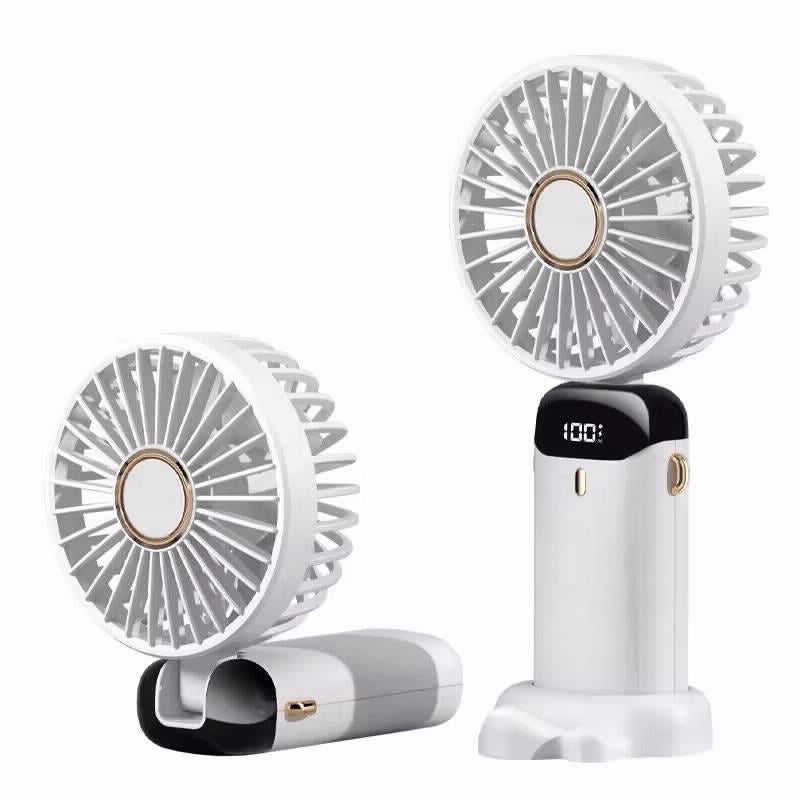 מאוורר נישא ונייד לבן נטען USB דגם K5 של SYENERGY