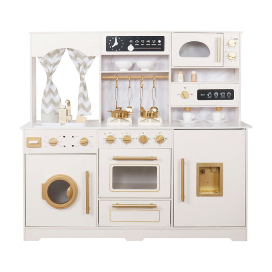 מטבח עץ אלקטרוני ענק לילדים דגם פריאל