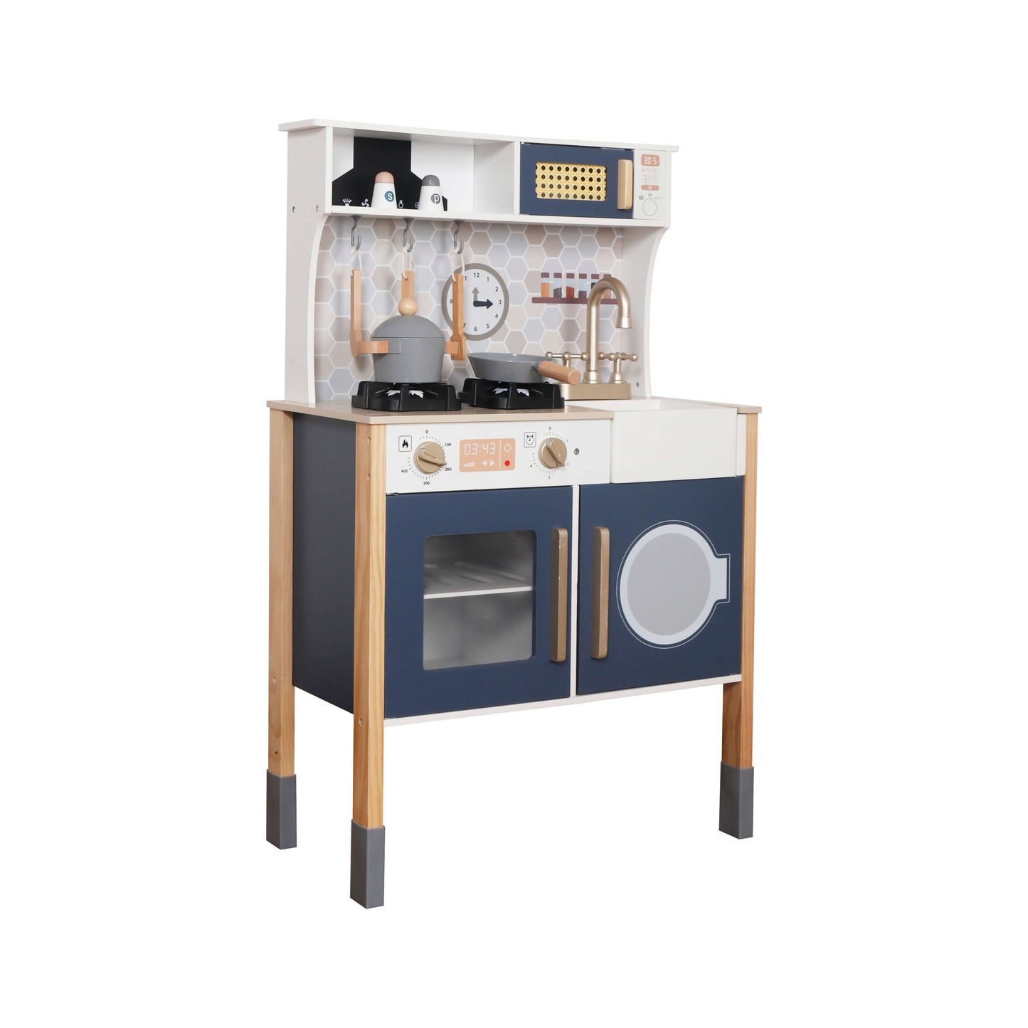 מטבח עץ מהמם לילדים אלקטרוני דגם ריף