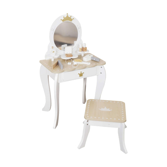 שידת איפור מעץ לילדים דגם שחף