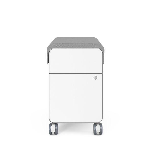 ארגז מגירות Mini-Comfy לבן עם כרית