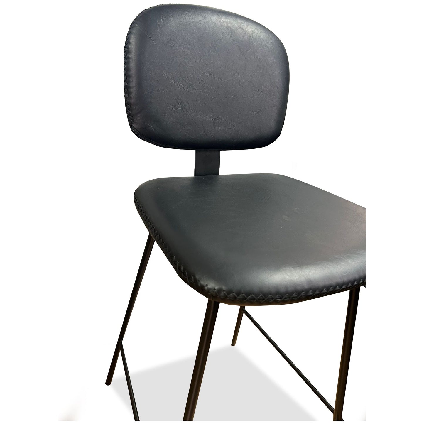 כסא בר רוז דמוי עור שחור