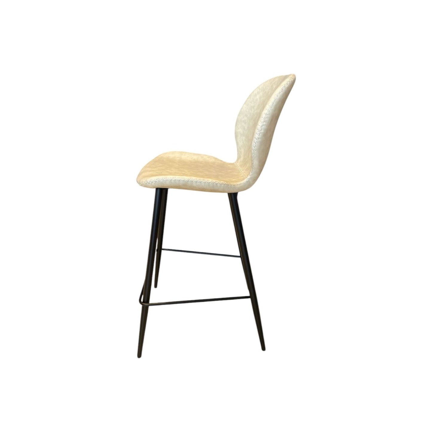 כסא בר טל דמוי עור בז