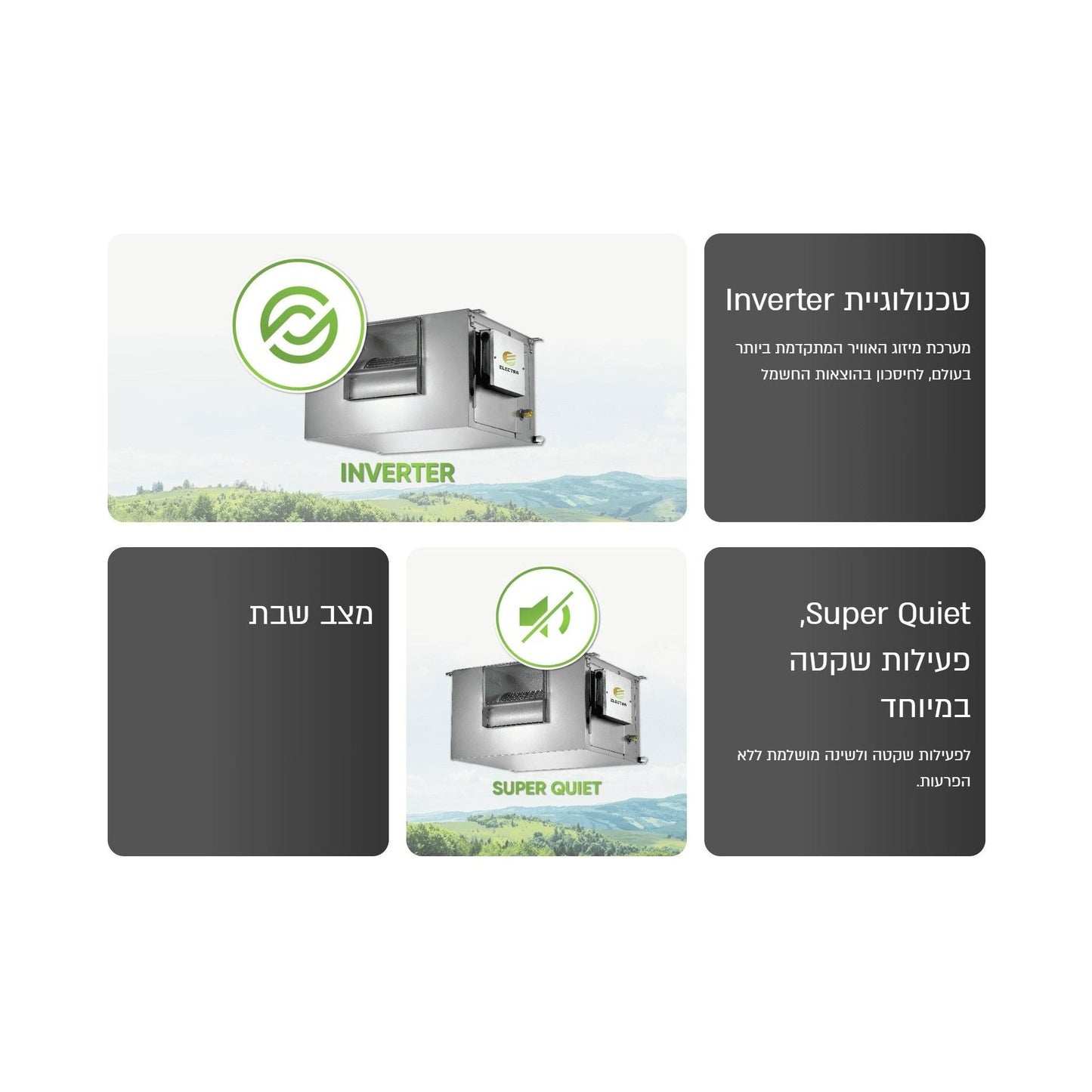 מזגן מיני מרכזי אלקטרה Electra EMD A SQ INVERTER 55T