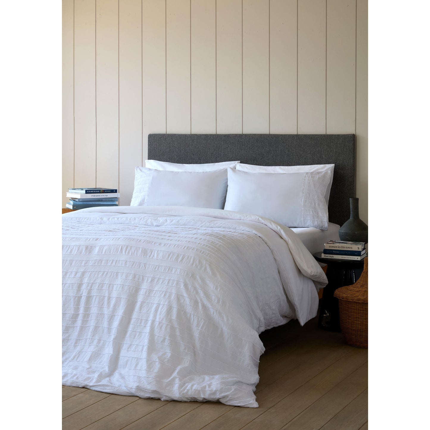 סט מצעים יחיד 90/200 ס"מ בלייר לבן