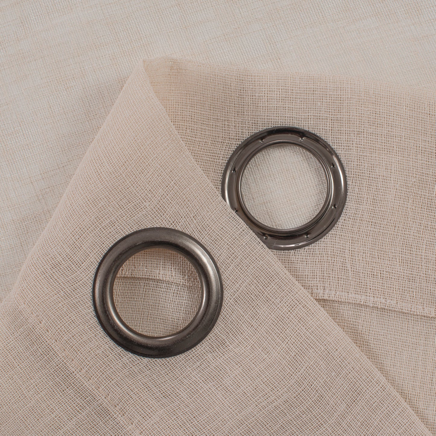 וילון רינג דמוי פשתן טוהר 160*140 אבן - זוג
