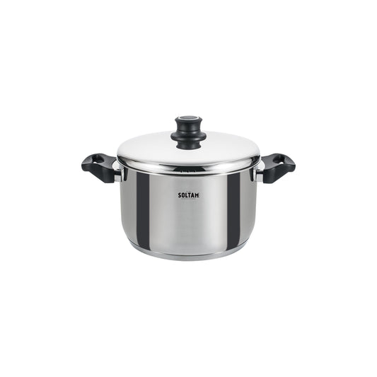 סיר נירוסטה 11*18 סמ 2.5 ליטר מכסה נירוסטה Alon