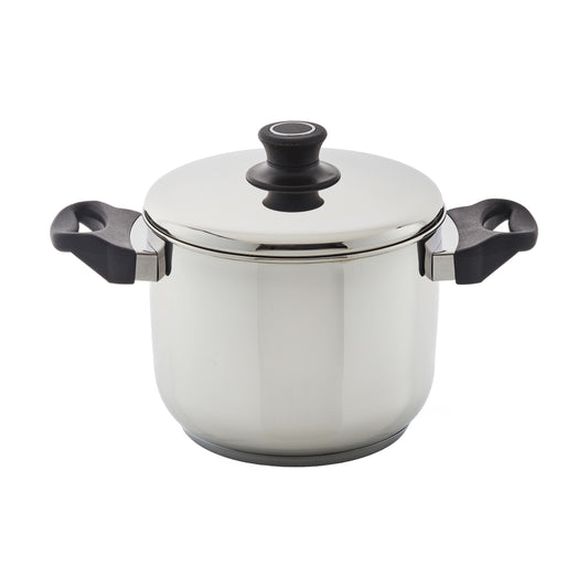 סיר נירוסטה 16*20 סמ 5 ליטר מכסה נירוסטה Alon