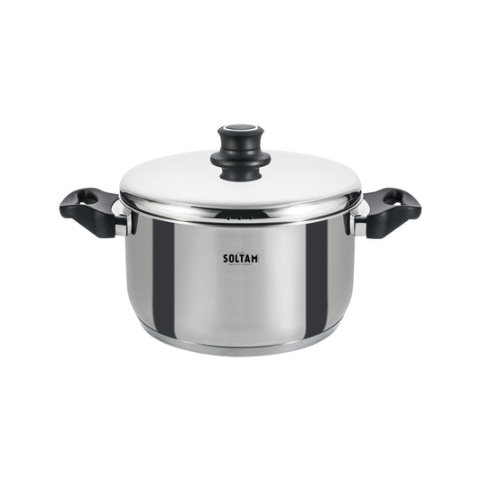 סיר נירוסטה 11*24 סמ 4.5 ליטר מכסה נירוסטה Alon