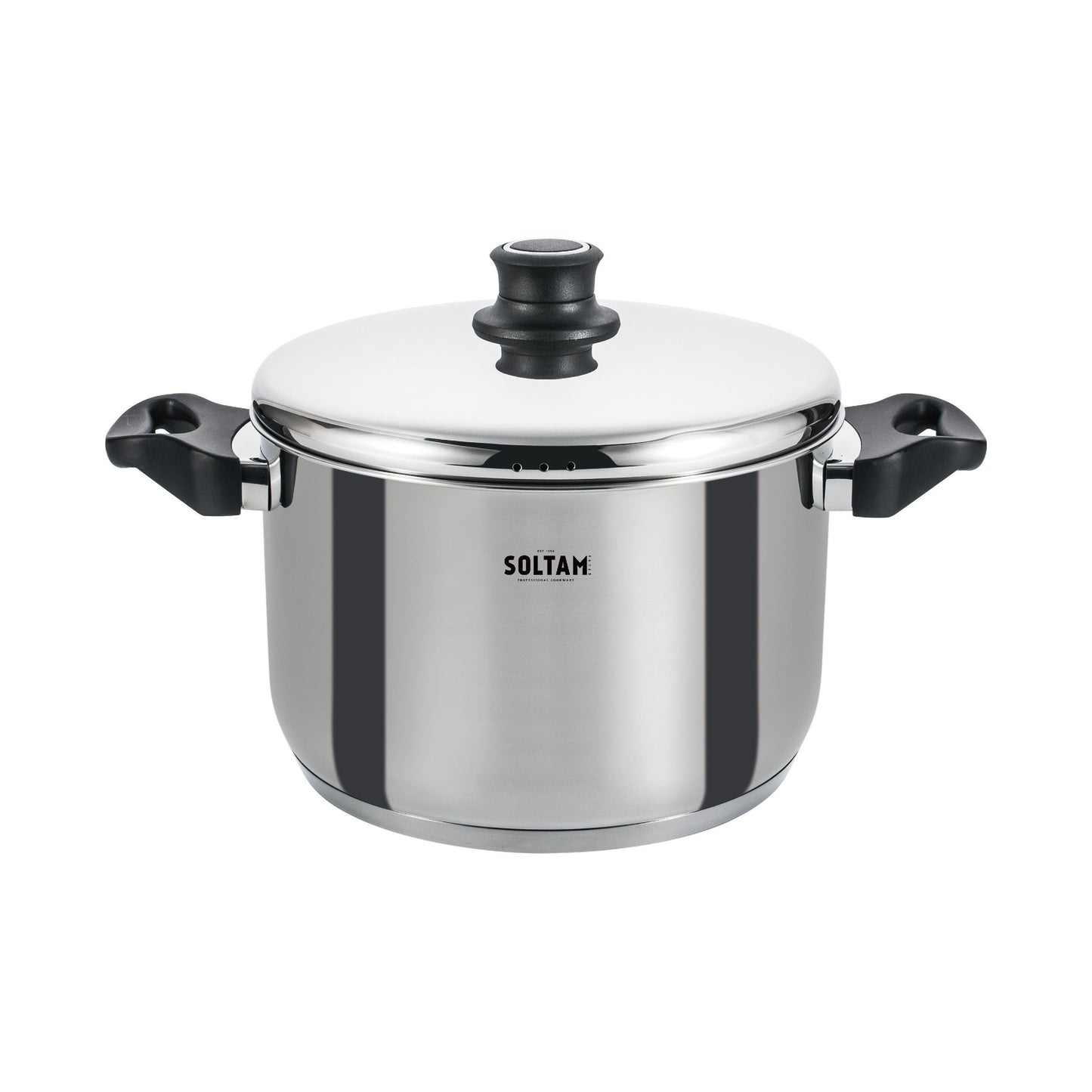 סיר נירוסטה 19*26 סמ 10 ליטר מכסה נירוסטה Alon