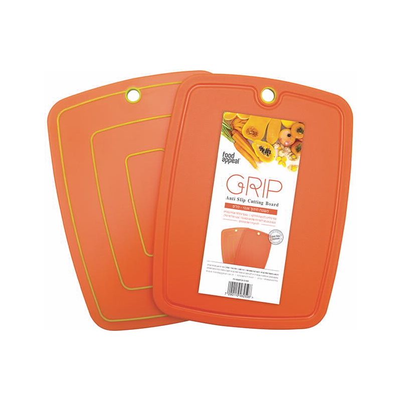 קרש חיתוך מדיום 31x24 סמ GRIP כתום