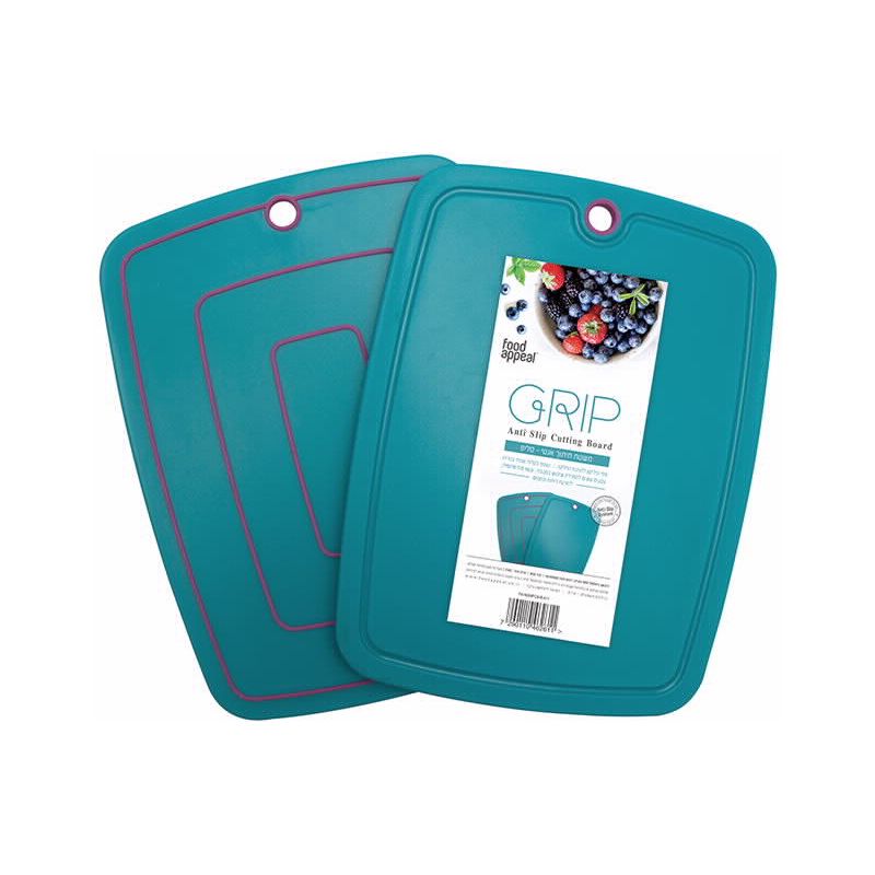 קרש חיתוך מדיום 31x24 סמ GRIP כחול