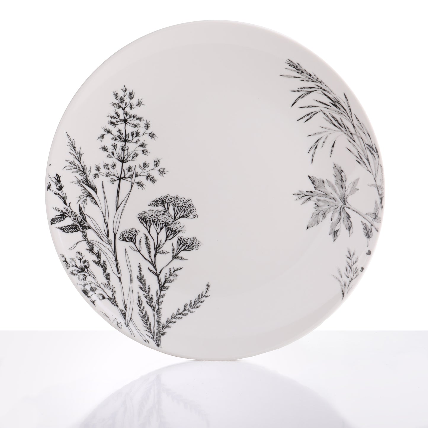 צלחת מנה ראשונה 19 סמ פרחים פורצלן ניו בון Casual