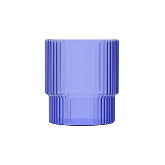 כוס זכוכית 350 מל כחולה Colored SW