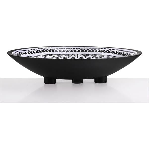 קערת הגשה 35*11 סמ עץ ציפוי אימייל Otentik