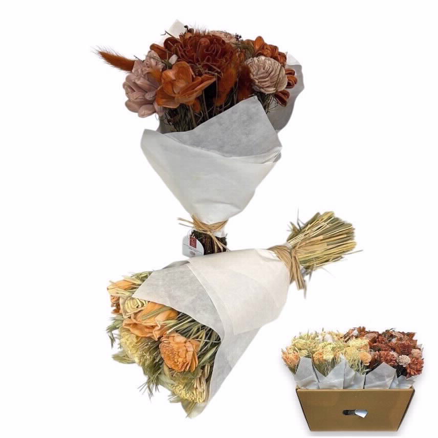 זר פרחים מיובשים דגם אהבה 30