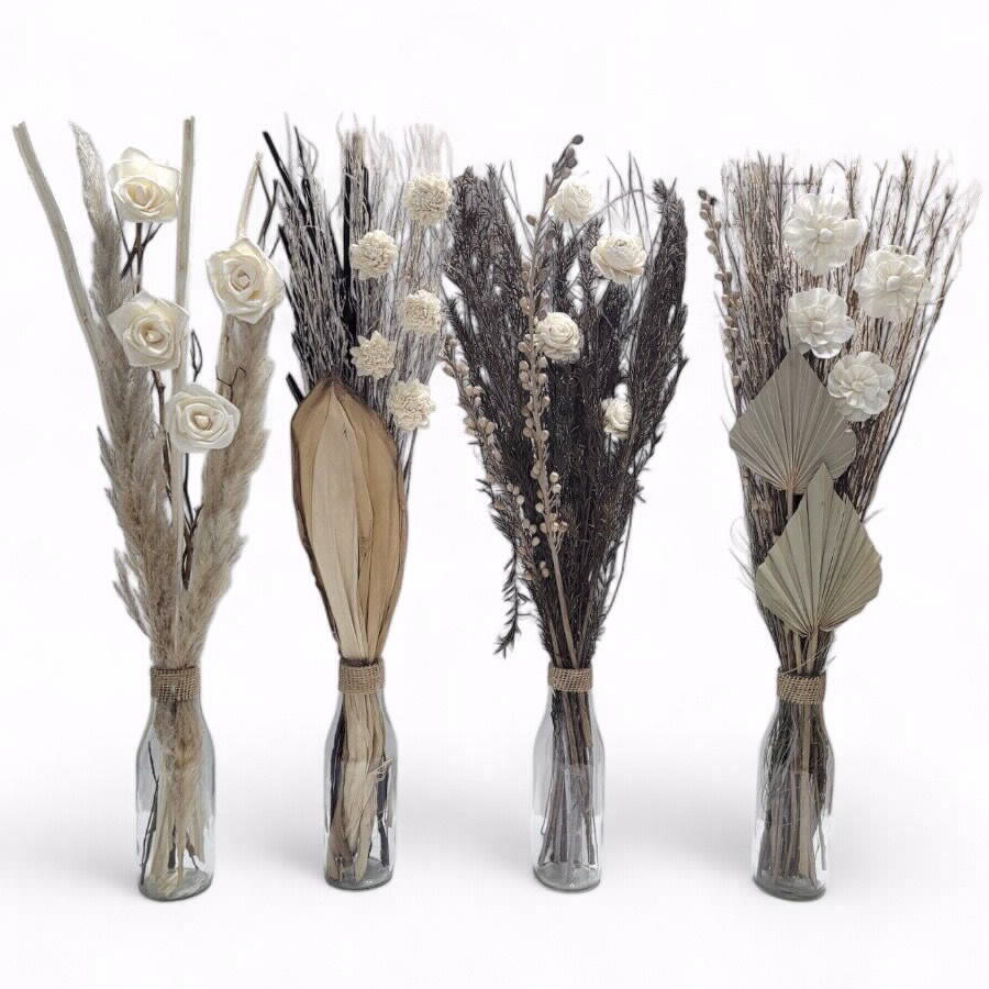 ואזה זכוכית עם זר פרחים 52