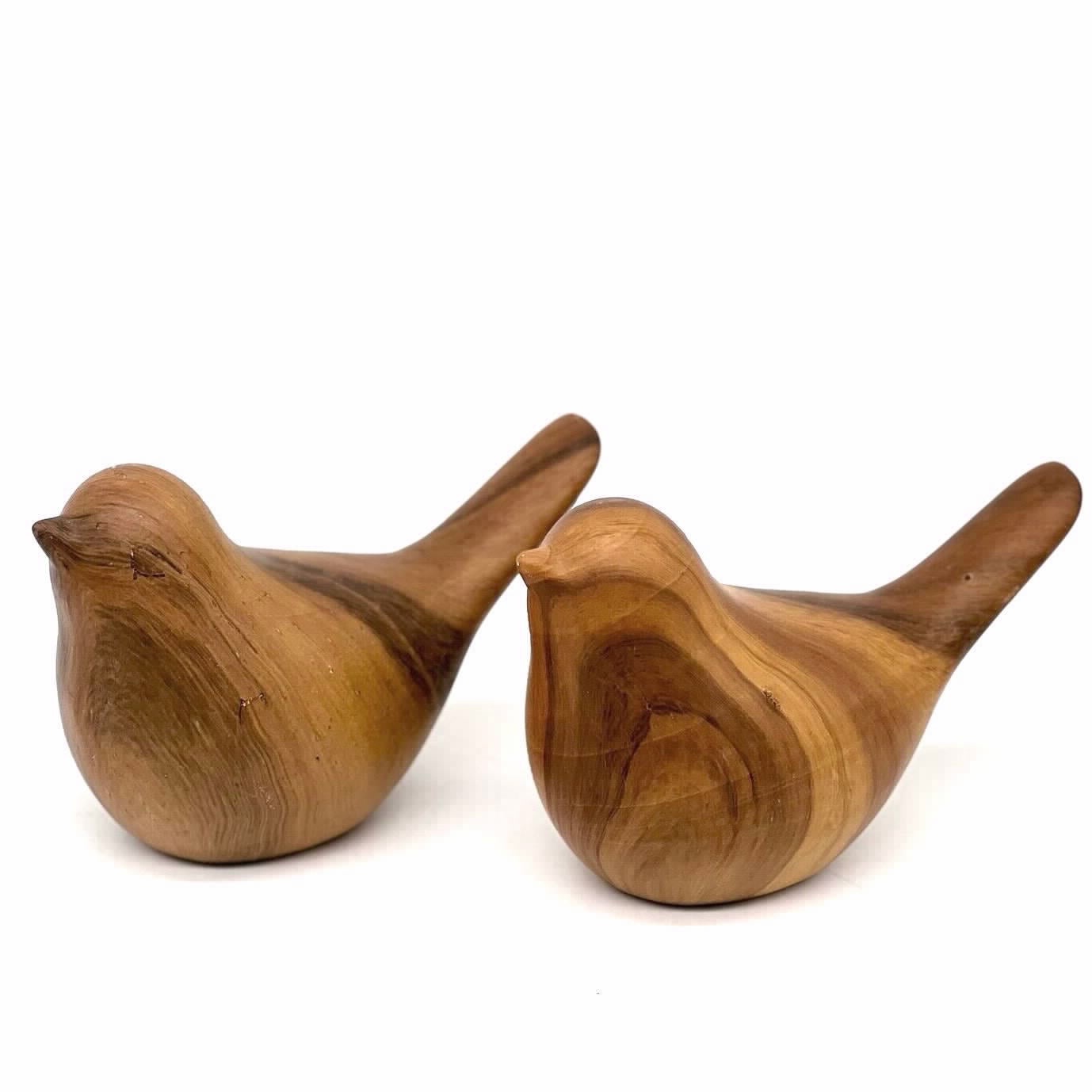 ציפור קרמיקה דמוי עץ 13*18