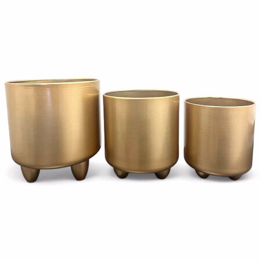 מעמד עציץ 26*23 זהב גדול