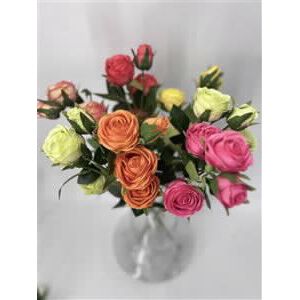 ענף 4 וורדים 6 צבעים 60 סמ