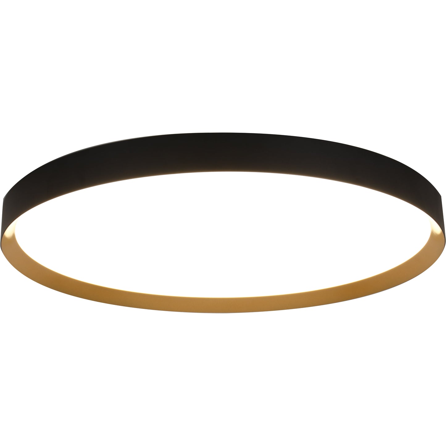 גוף תאורה צמוד תקרה שחור+זהב MAYA 80W 80CM 3CCT