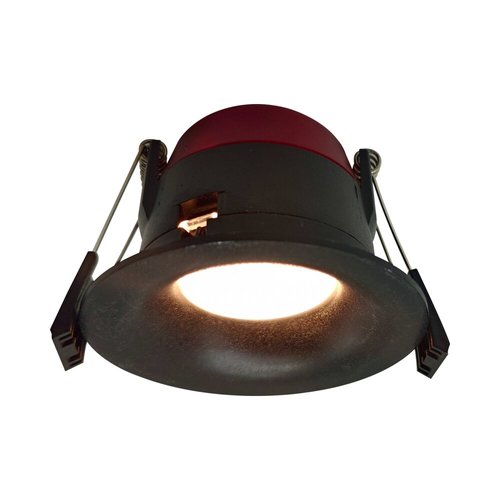 גוף תאורה שקוע תקרה שחור FUJI 8W DIM 75mm IP65 4CCT